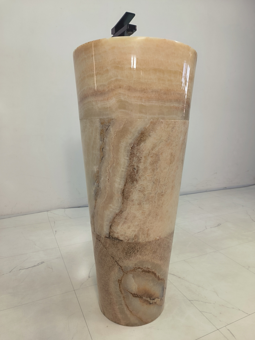 Раковина напольная из оникса Yellow ON-61358 (40*40*90)