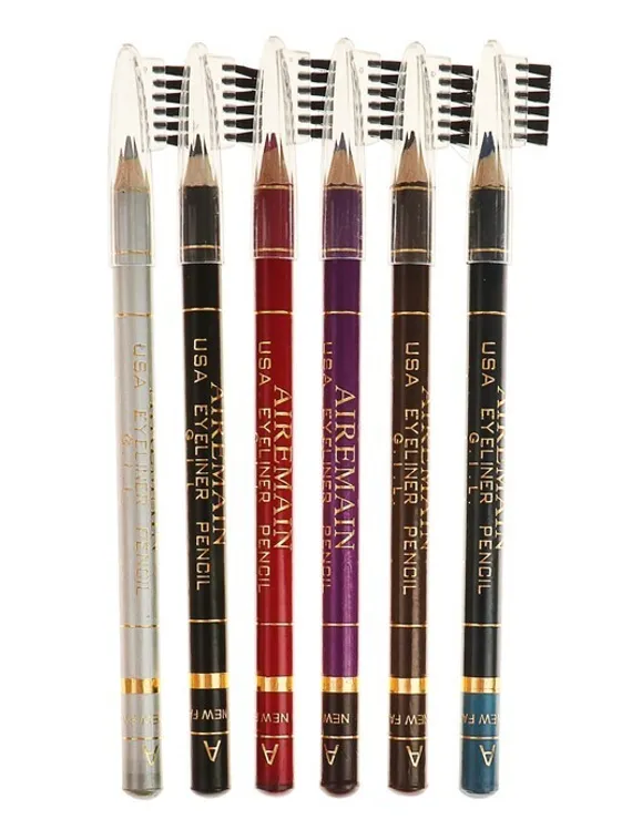 Набор карандашей Aireman с щеточкой 6 цветов, 12 шт, микс