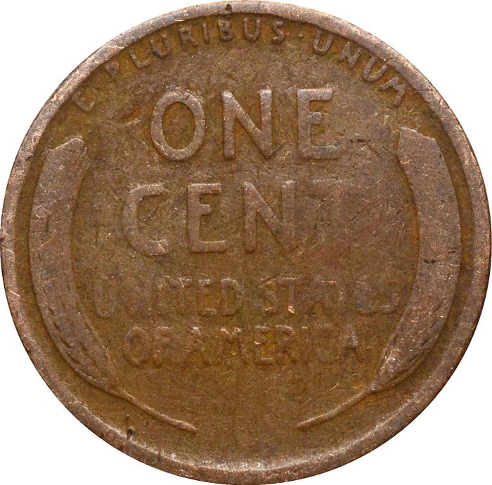 1 цент 1909-1942 США пшеничный цент (Wheat Penny)