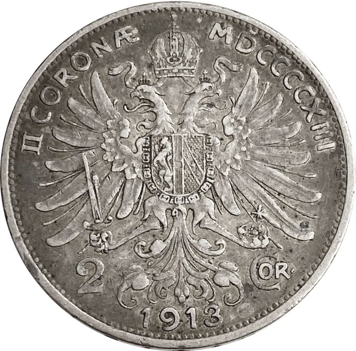 2 кроны 1913 Австрия