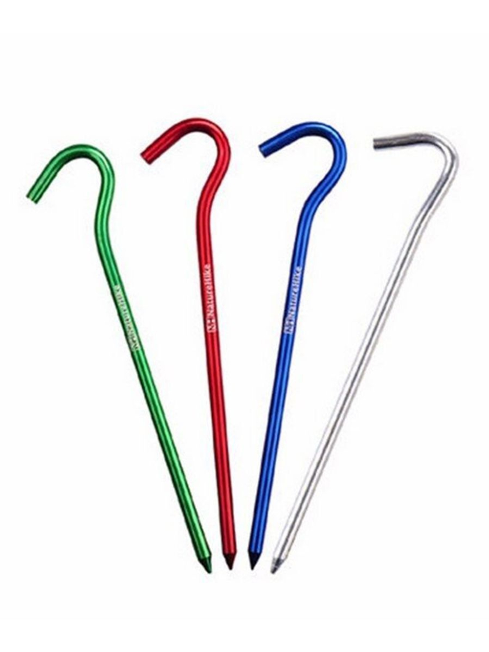 Колышки для палатки Naturehike NH15A008-I алюминиевые (8 шт.) 18 см, красный, 6927595717806-R