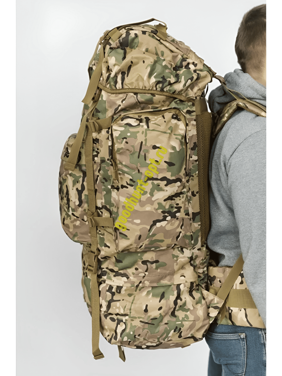 Тактический военный походный каркасный рюкзак 100 л Мультикам