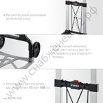 STAYER PROTruck до 120кг, из алюминиевого сплава, платформа 48,5х35см, колёса d16см, вес 5кг, складная хозяйственная тележка (38755-120)