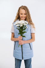 Жилет для девочки "Хэппи" голубой