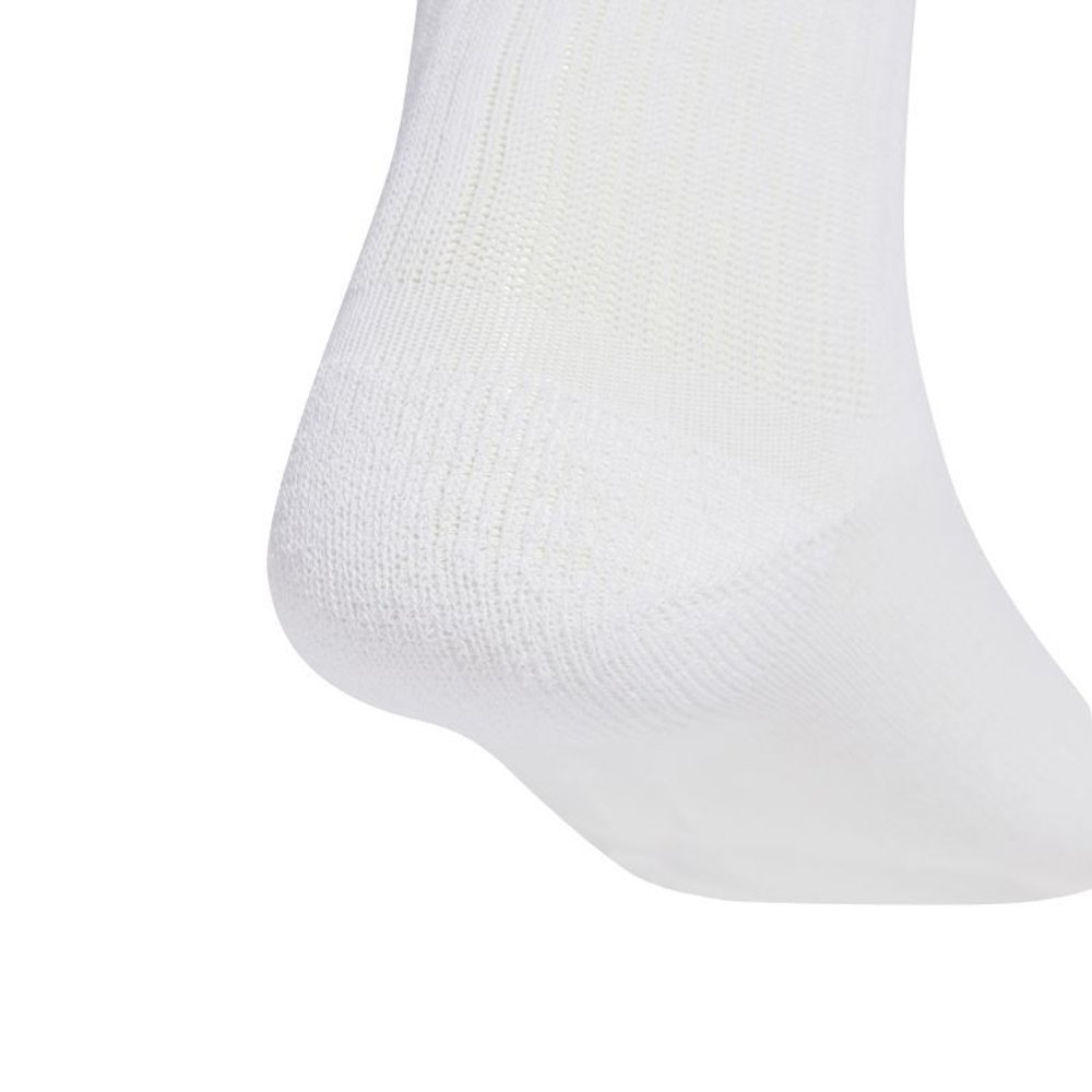 Теннисные носки Adidas Linear Kids Crew 3P - белый/королевский синий/светящийся синий