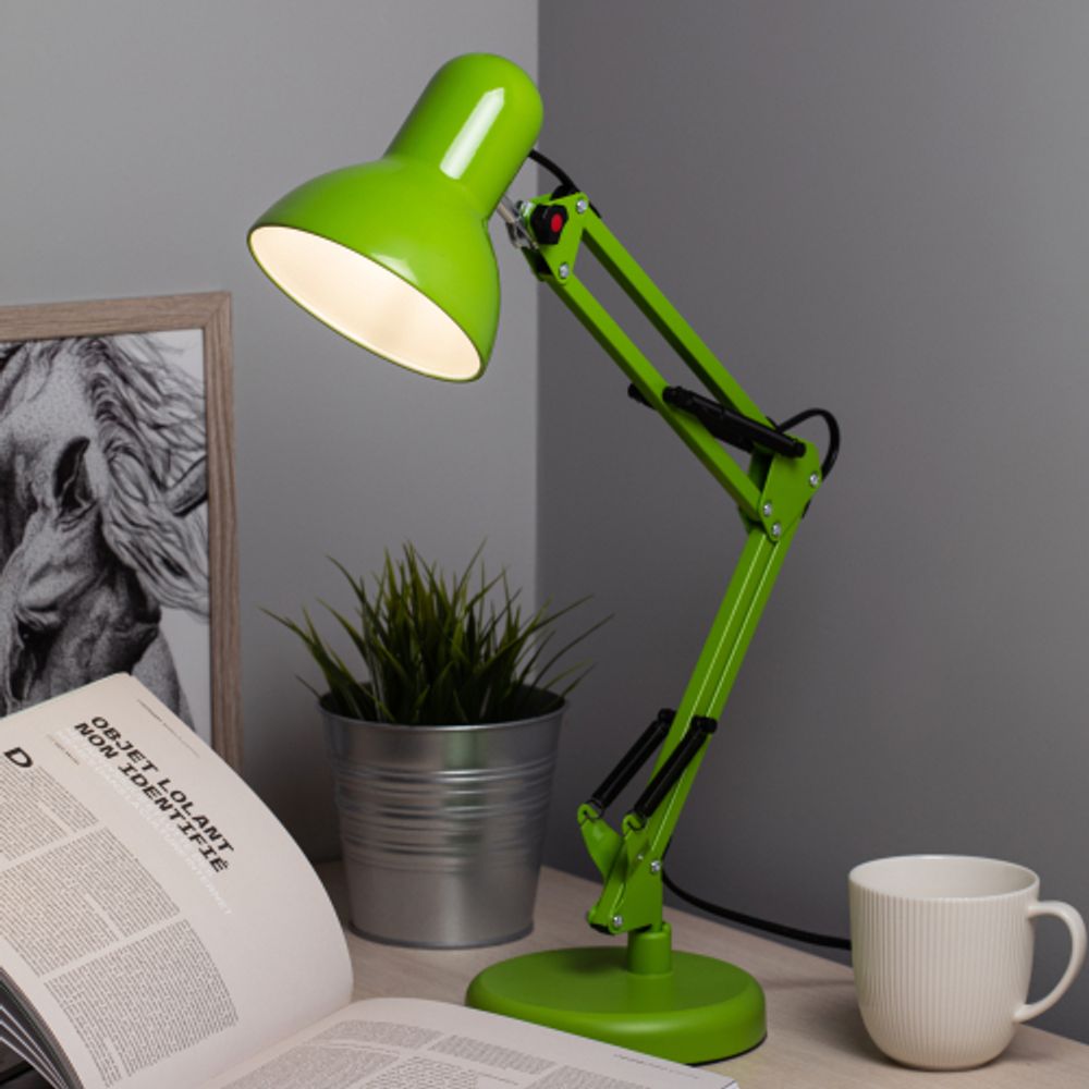 Настольный светильник ЭРА N-214-E27-40W-GR зеленый