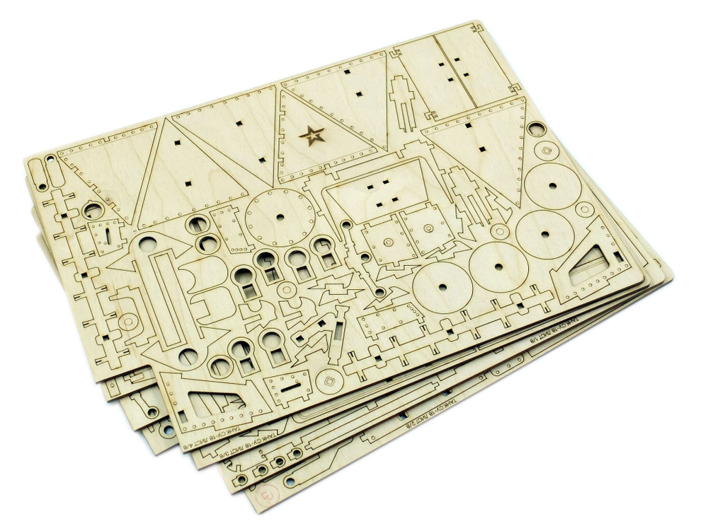 Конструктор из дерева "Армия России" Танк СУ-18