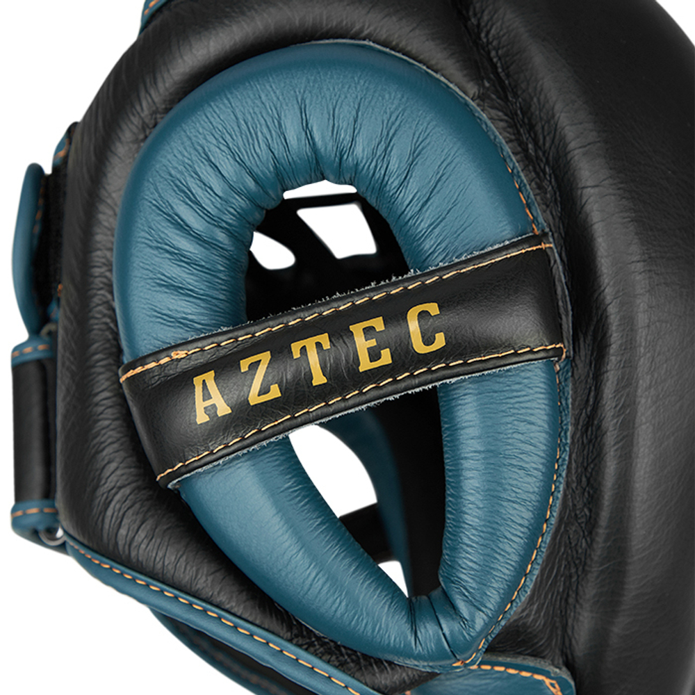 THBHMX-15 боксерский шлем AZTEC чёрный/синий