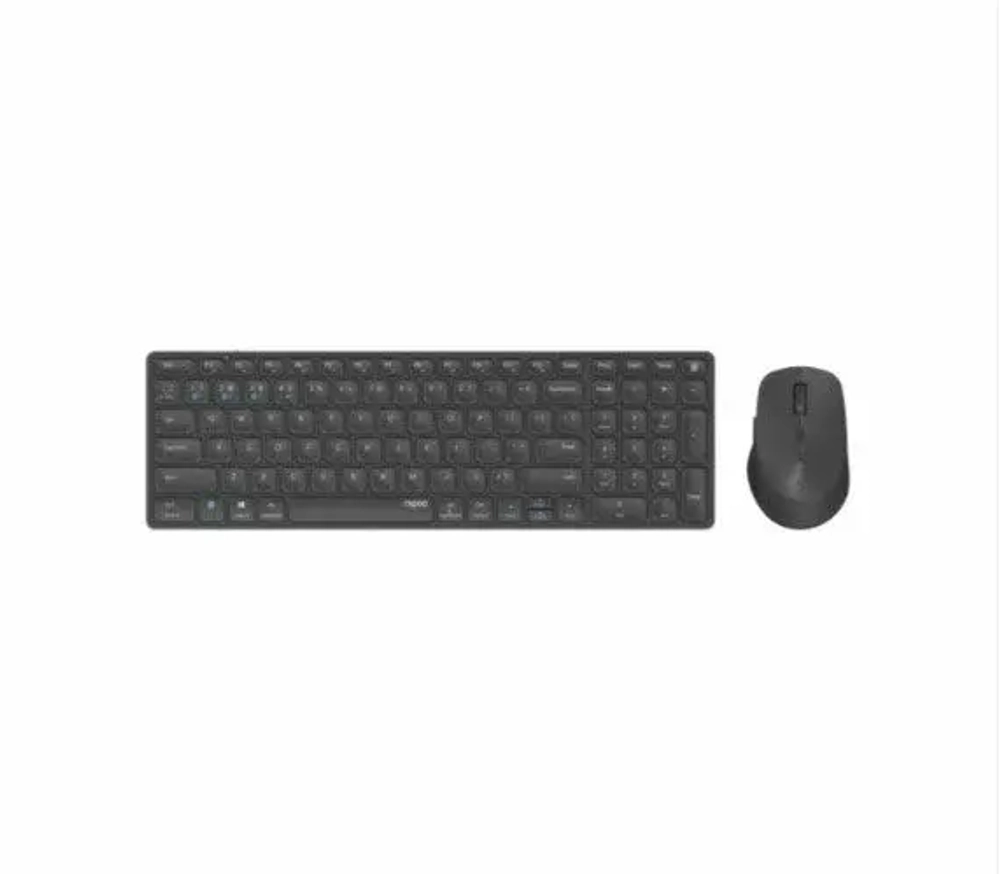 Комплект беспроводной Rapoo 9700М Wireless USB Dark Grey (14521)