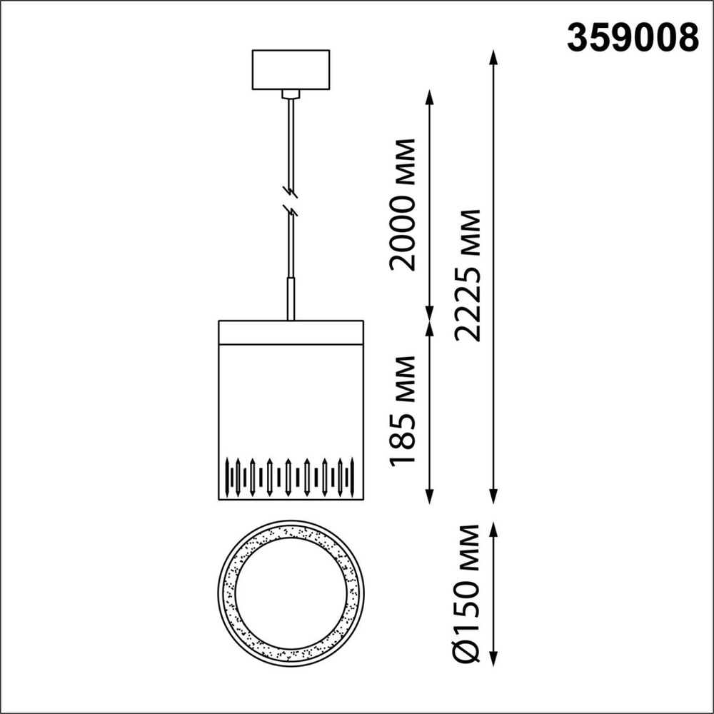 359008 OVER NT23 197 черный Светильник накладной светодиодный IP20 LED 4000K 18W 85-265V AURA