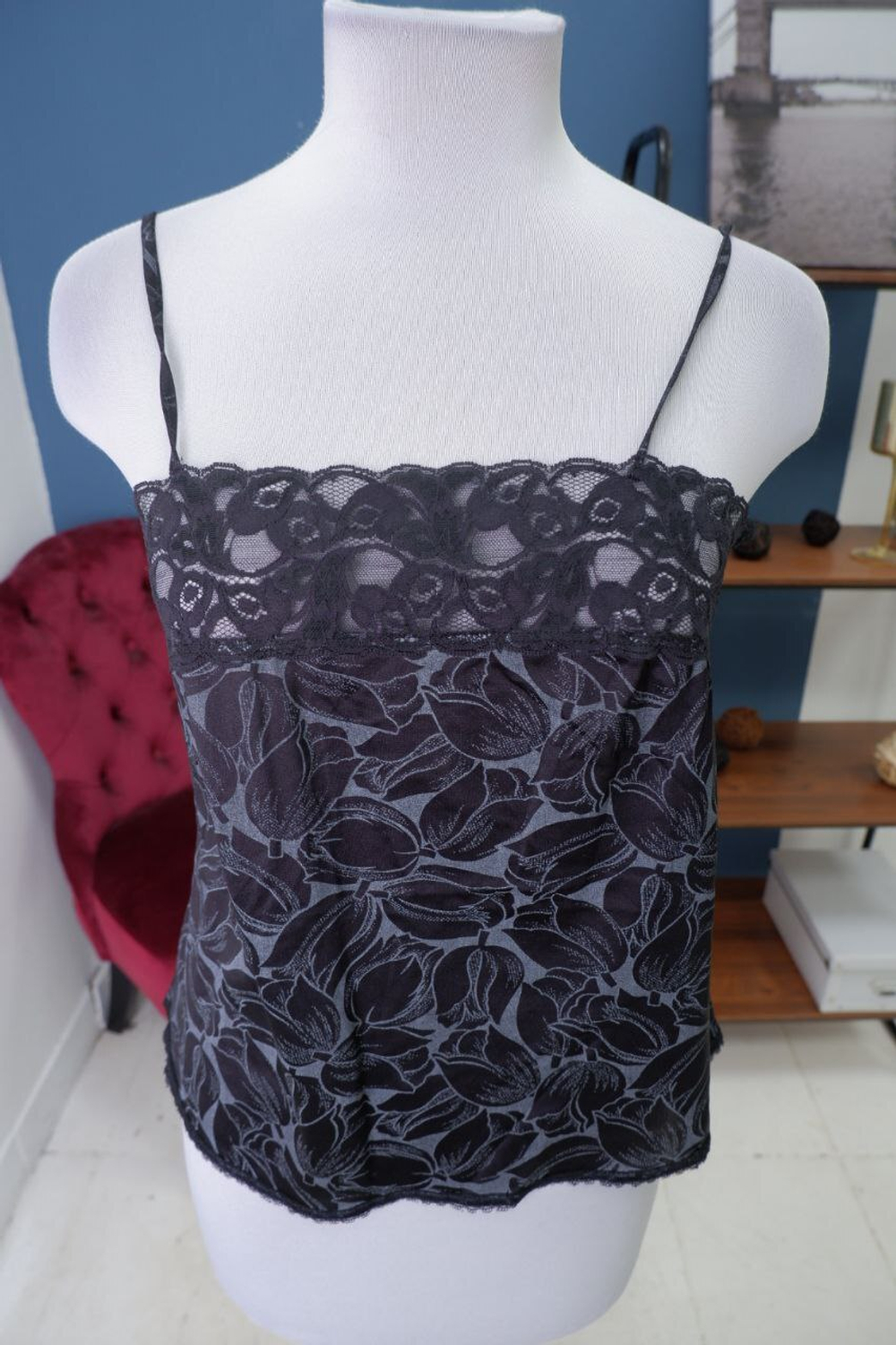 Топ с кружевом 46-48 размер