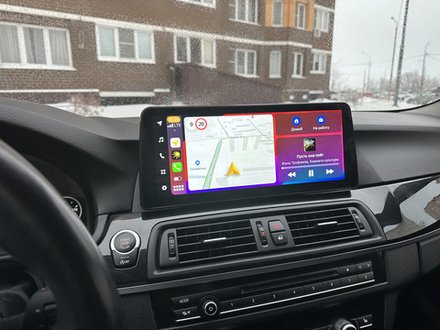 Магнитола BMW 5-серия F10 2010-2012 CIC - Teyes LUX ONE монитор 12.3" на Android 10, 6/128ГБ, CarPlay, 4G SIM-слот