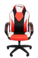 Офисное кресло Chairman Game 17 Россия экокожа черный/красный/белый