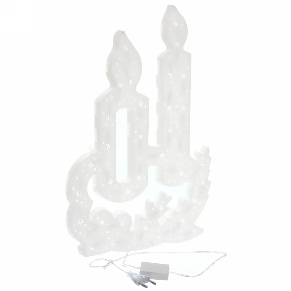 Фигура светодиодная 40см,»Свечи» мультицвет