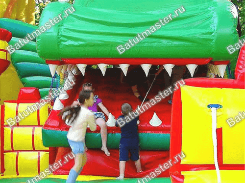 Механический батут "Дракон в замке"