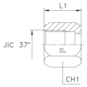 Гайка N JIC 7/8