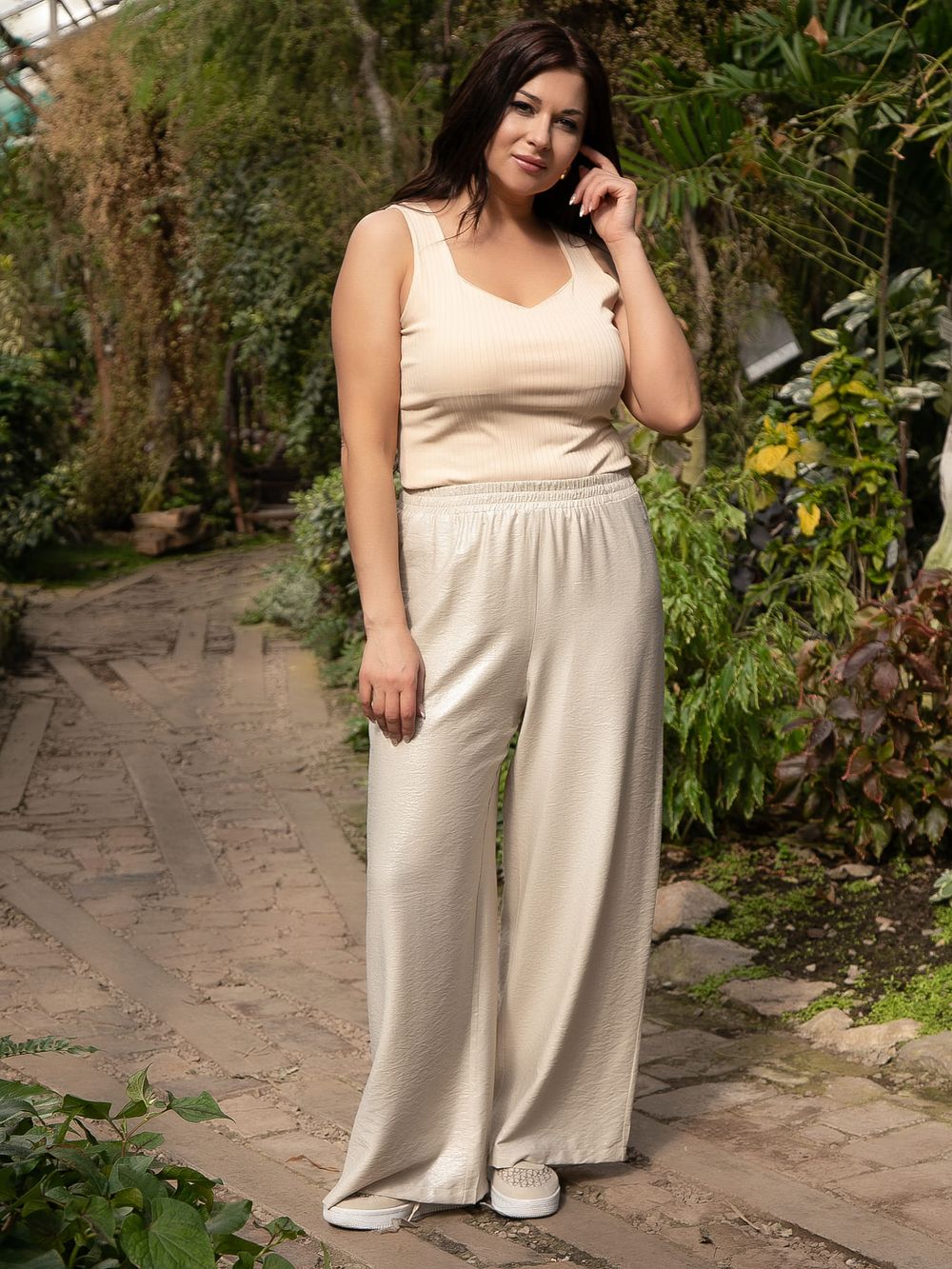 Брюки Сияние лета (бежевое серебро) Б15678-5М LT Collection