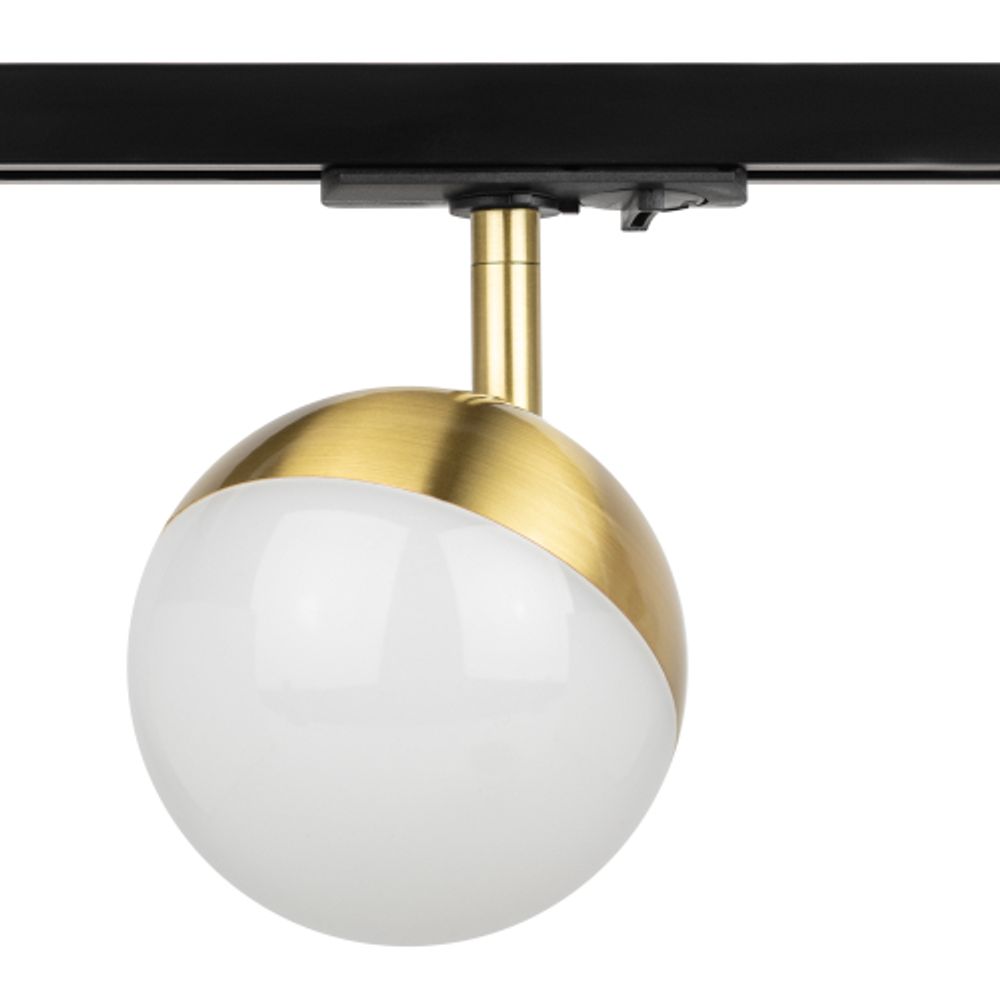 Трековый светильник однофазный ЭРА Round TR42-GX53 BS под лампу GX53 латунь