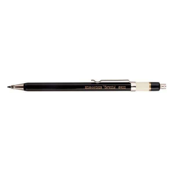 Карандаш цанговый металлический с клипом KOH-I-NOOR TOISON D`OR 5900, 2,0 мм, черный