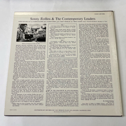Винтажная виниловая пластинка LP Sonny Rollins, Sonny Rollins And The Contemporary Leaders (Япония 1975) (Без Оби)