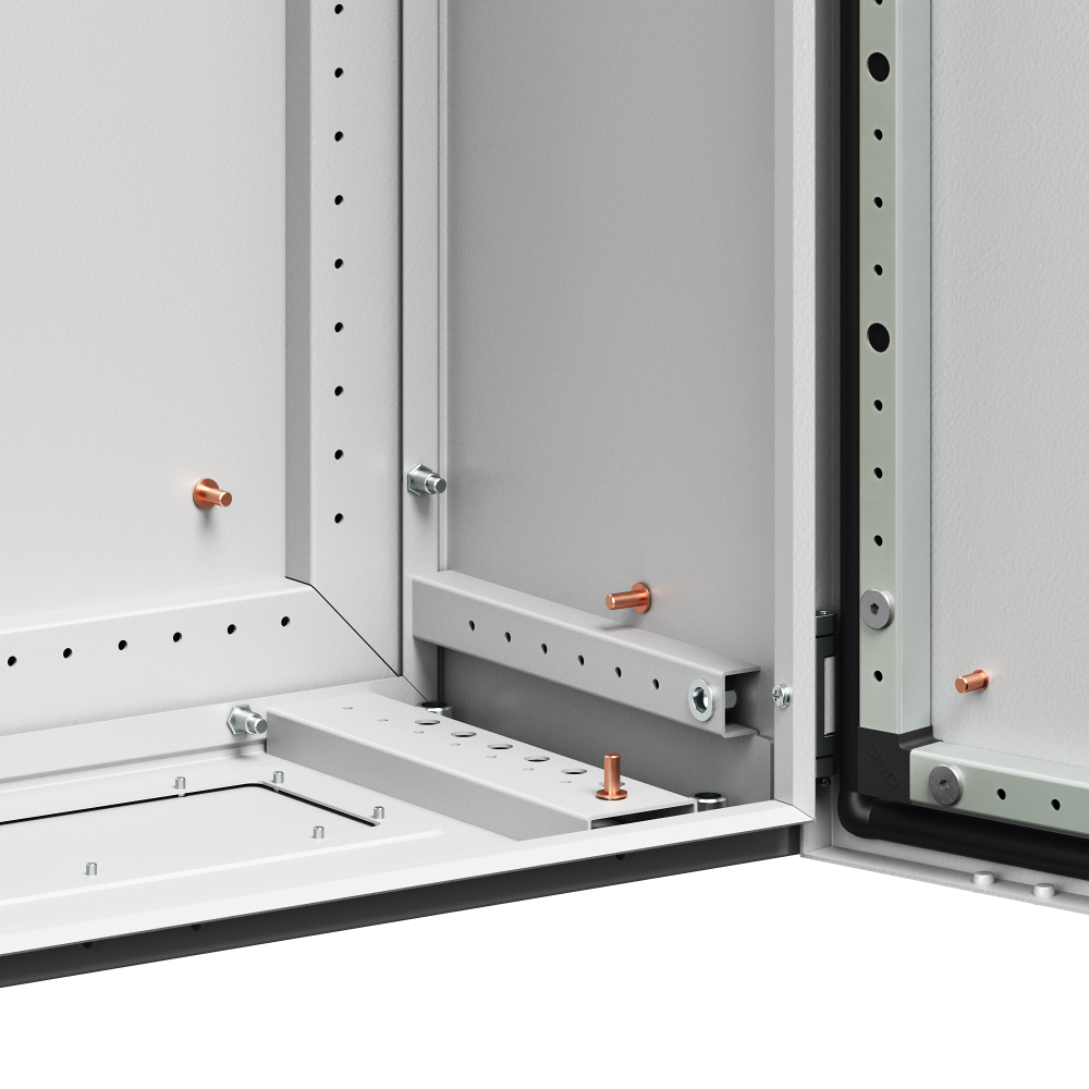 Компактный корпус RAM fit двустворчатый с боковыми вырезами, ВхШхГ 2000х1000х300 мм