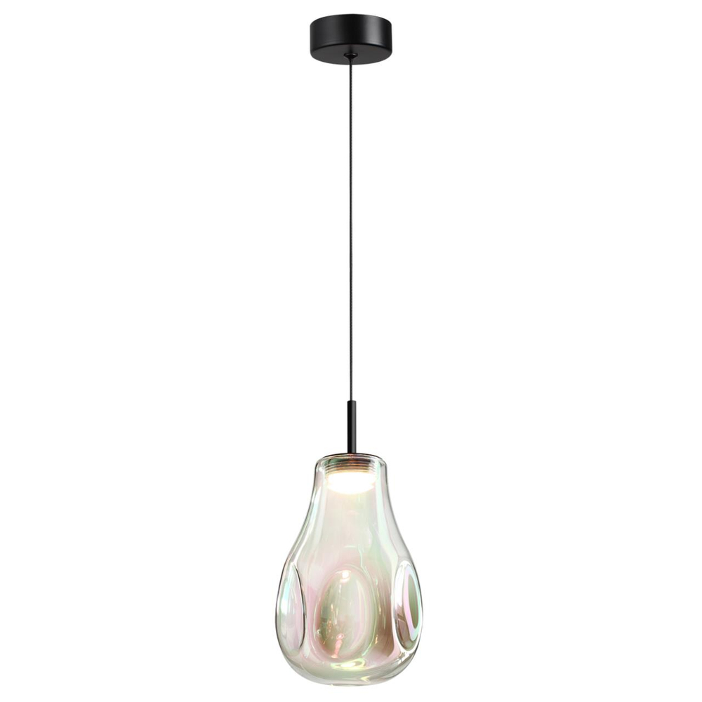 5098/4LB PENDANT ODL25 365 черный/бензиновый/металл/стекло Подвес LED 4W 4000K 388Лм NAVE