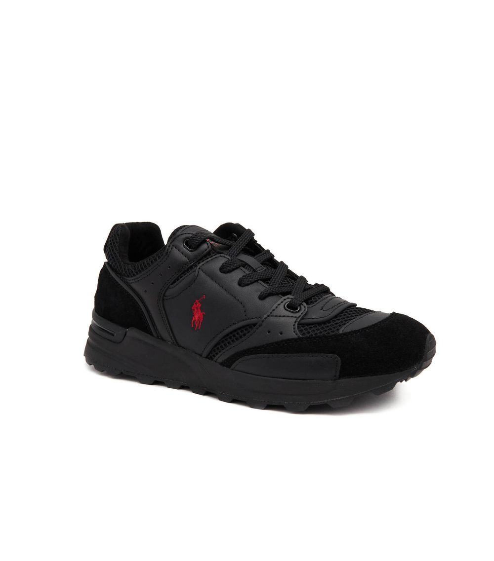 Кожаные кроссовки POLO RALPH LAUREN - черный(809906202)