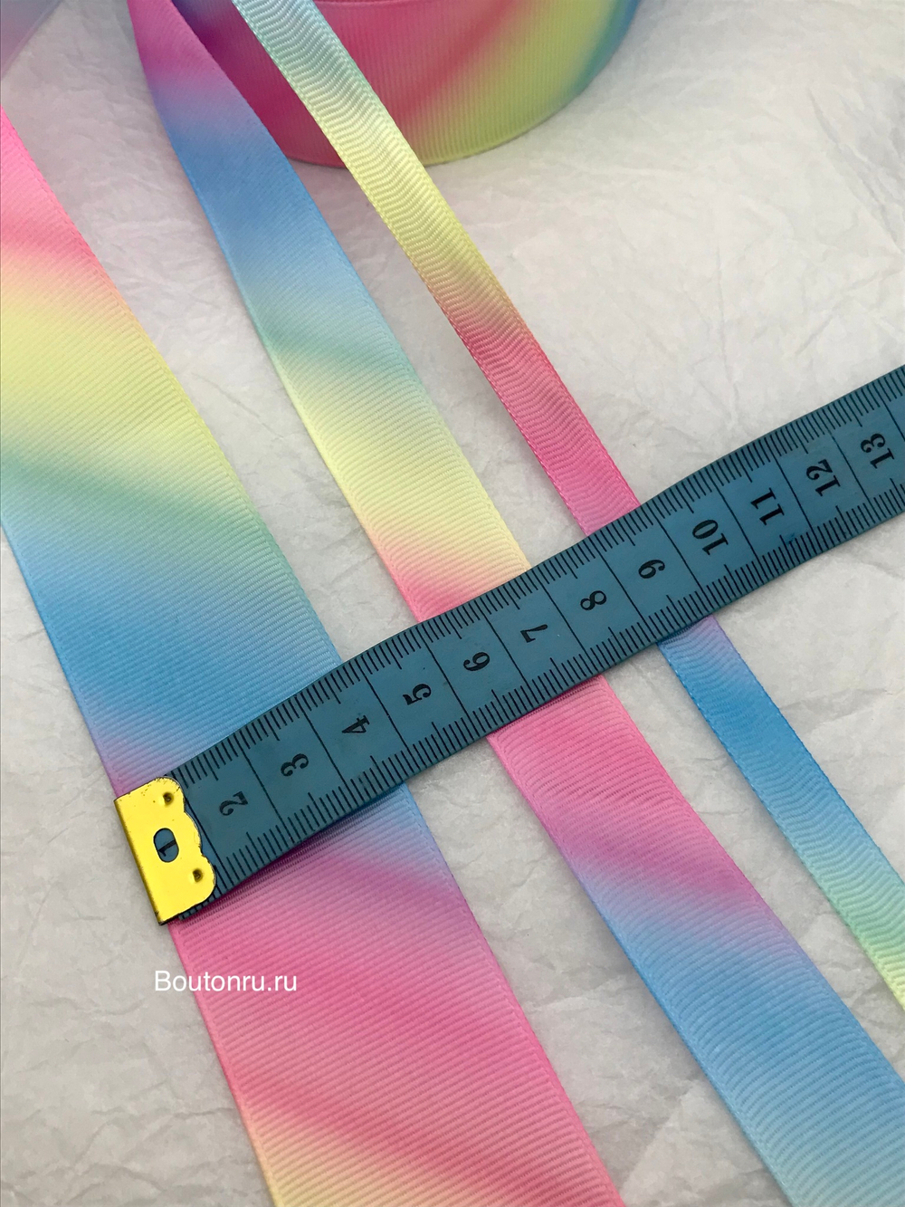 Репсовая лента разноцветная