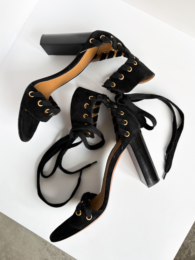 Замшевые босоножки Chloe, 38