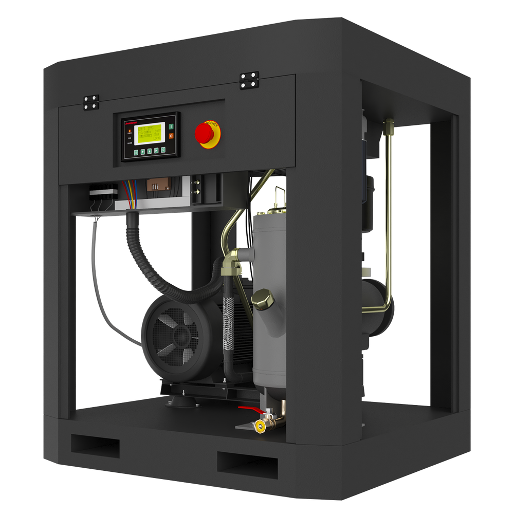 HRS-949100 Винтовой компрессор с ременным приводом Harrison: 9100 л/мин, 8 бар, 55 кВт