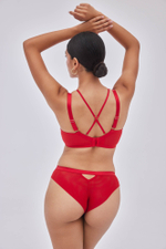 Красный бюстгальтер с мягкой +size чашкой Chiara (Размер: 95H) (Цвет: красный)