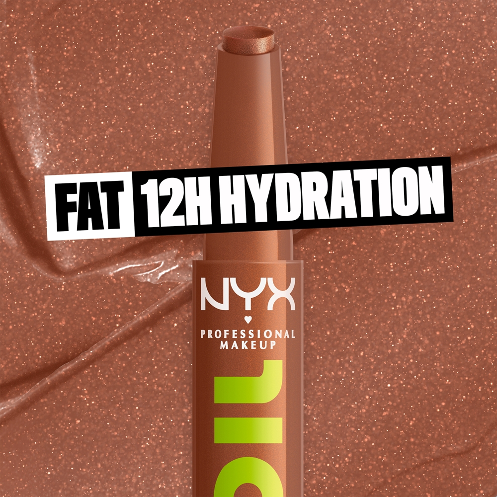 NYX Professional Makeup Fat Oil Slick Click - Тонирующий бальзам для губ оттенок Feedworthy, 2 g