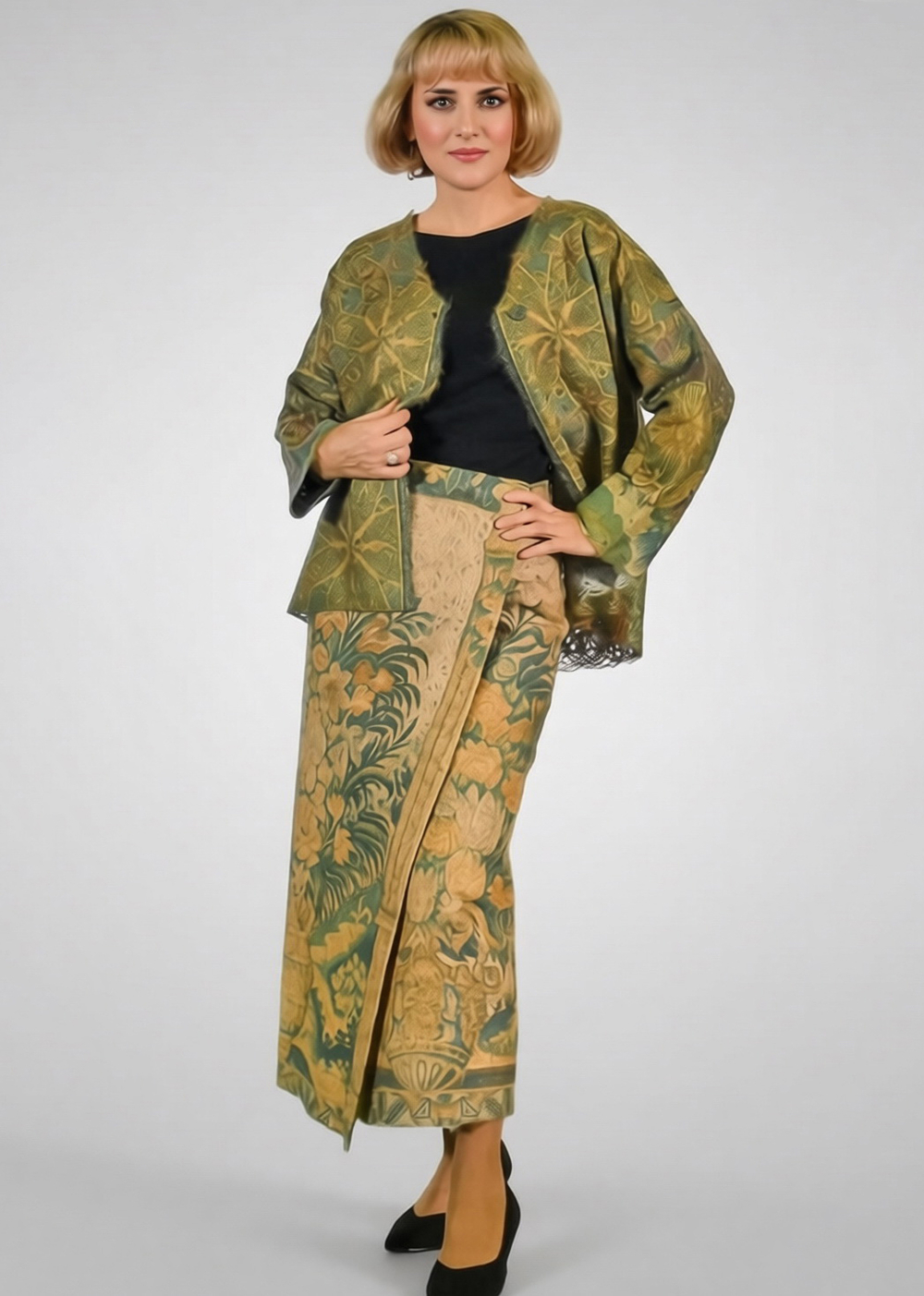 Дизайнерская юбка из шерсти