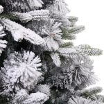 Ёлка «Снежная рапсодия» 180 см, ПВХ+Леска, шишки, белый иней (720 веток)