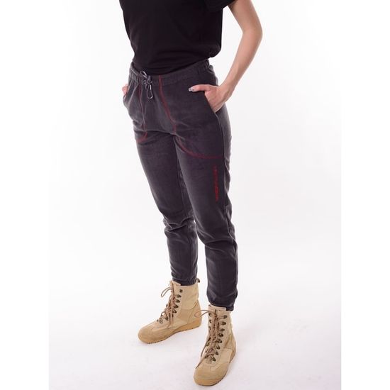 Костюм "Рич" жен (т.серый/красн)