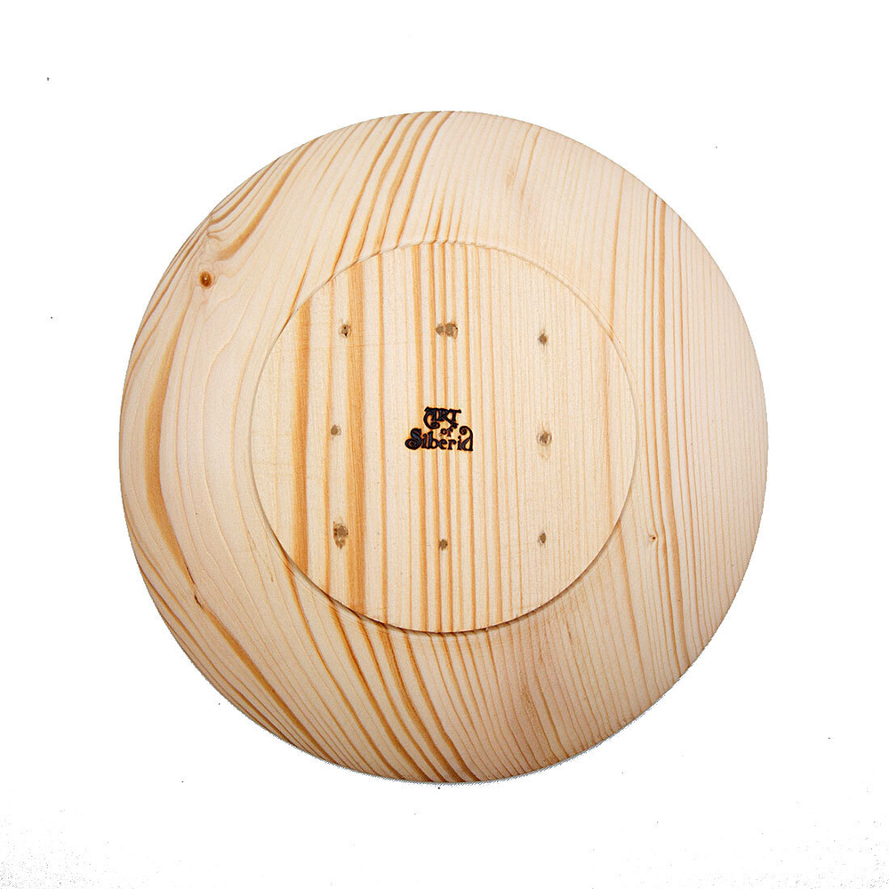 Деревянная чаша-тарелка Art of Siberia из древесины сибирская пихта T62