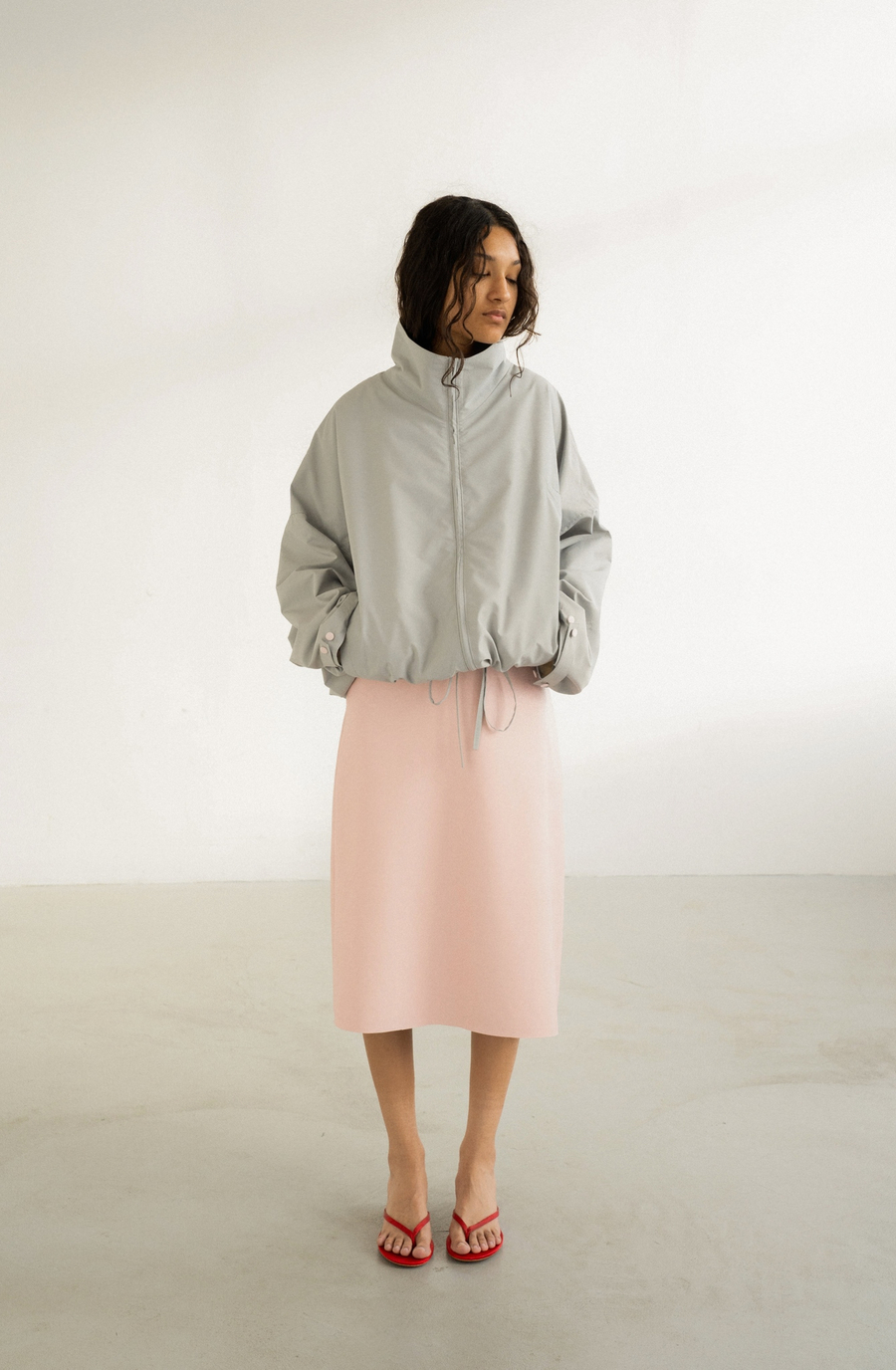 Юбка в пудровом оттенке