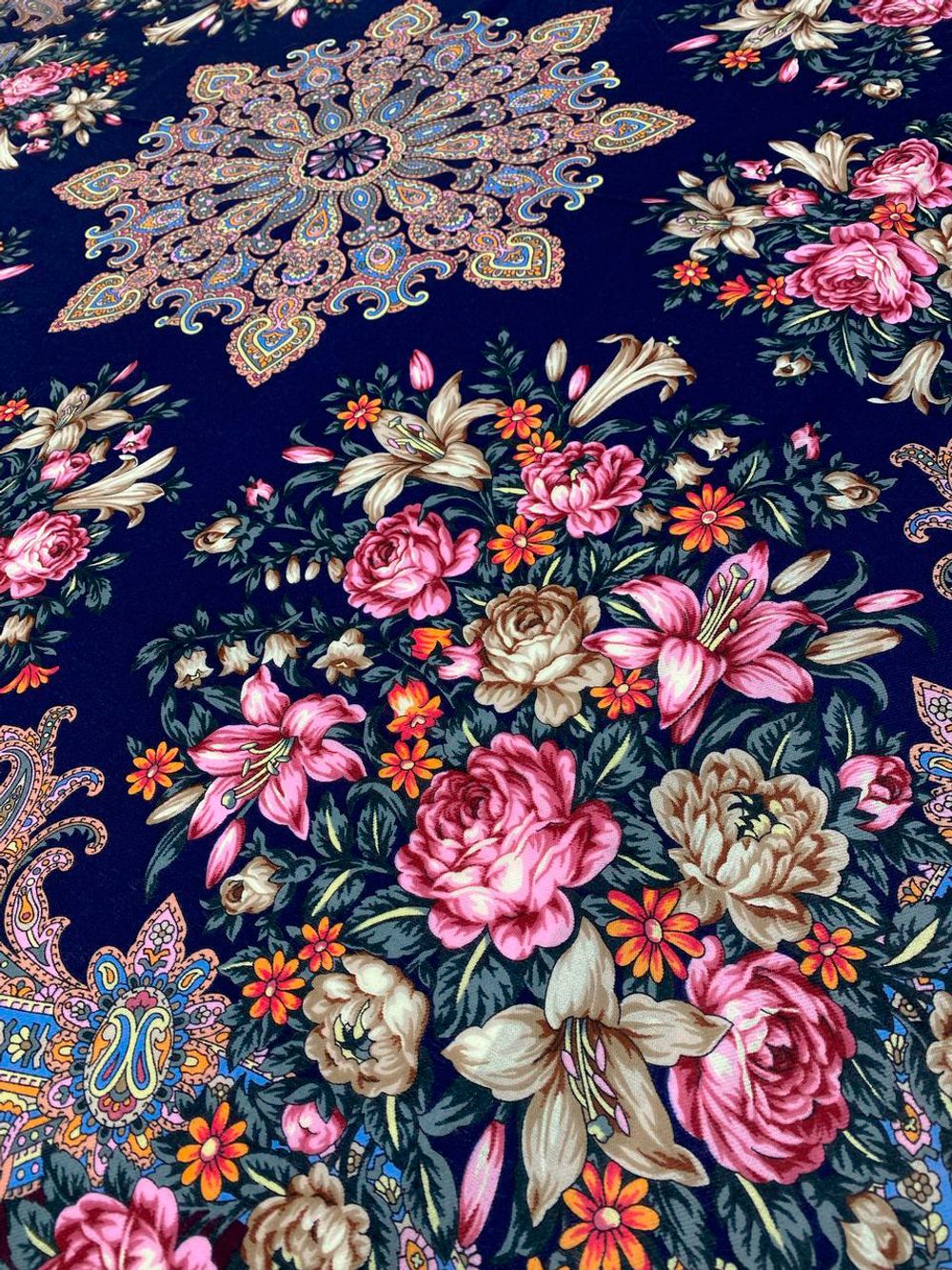 Павловопосадский платок Донские зори 1801-8