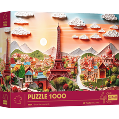 Pazl / Пазлы / Puzzles - "1000 40th anniversary Trefl" -  Paris