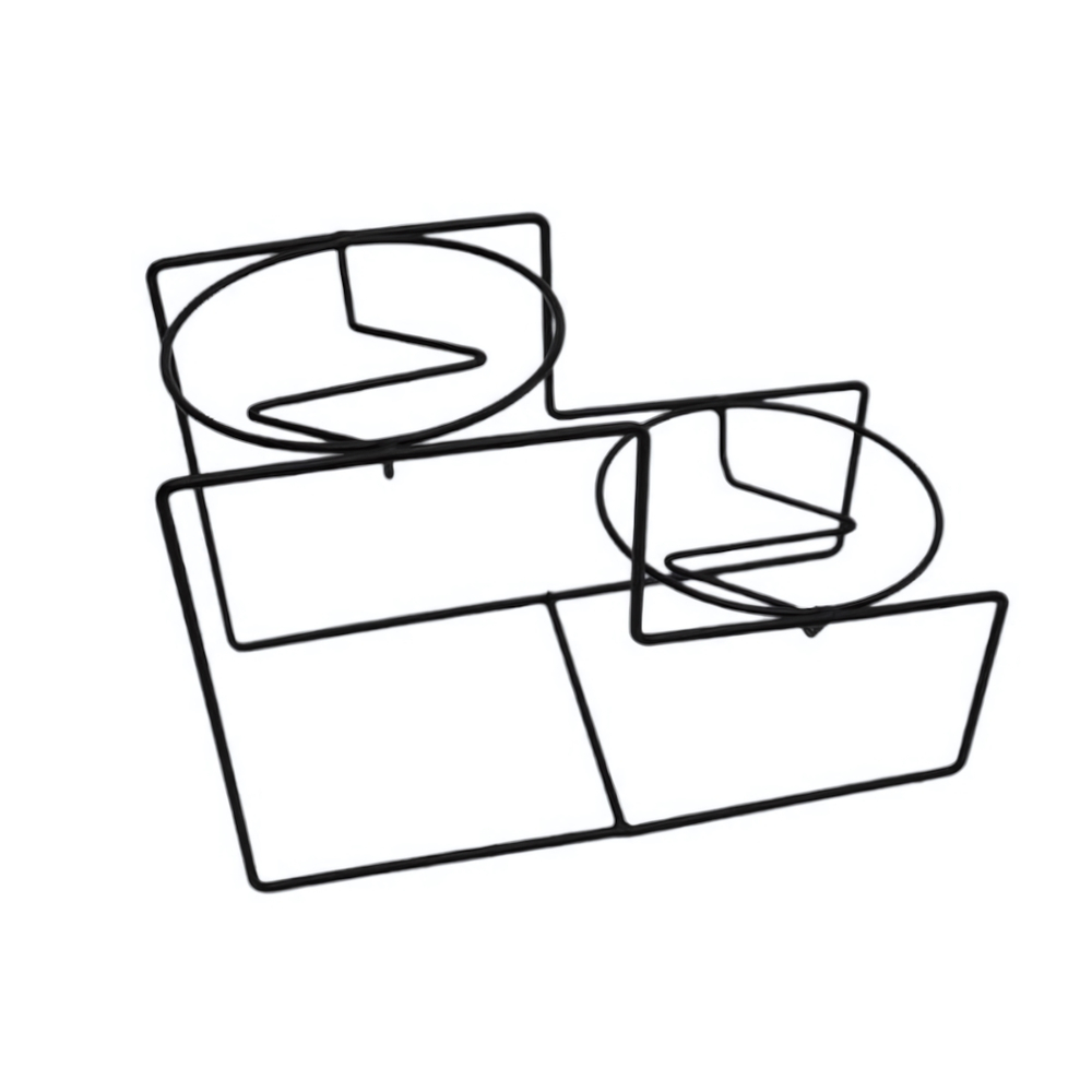 Подставка для цветов напольная "Симпл Кубики" на 2 горшка, металл М0000391