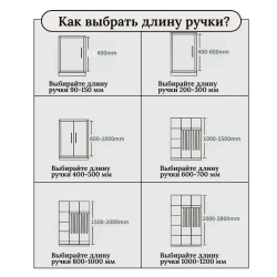 Ручка торцевая 1000 мм чёрная