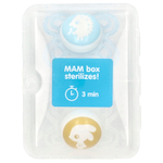 MAM, Perfect Pacifier, 0–3 месяца, для мальчиков, 2 шт.