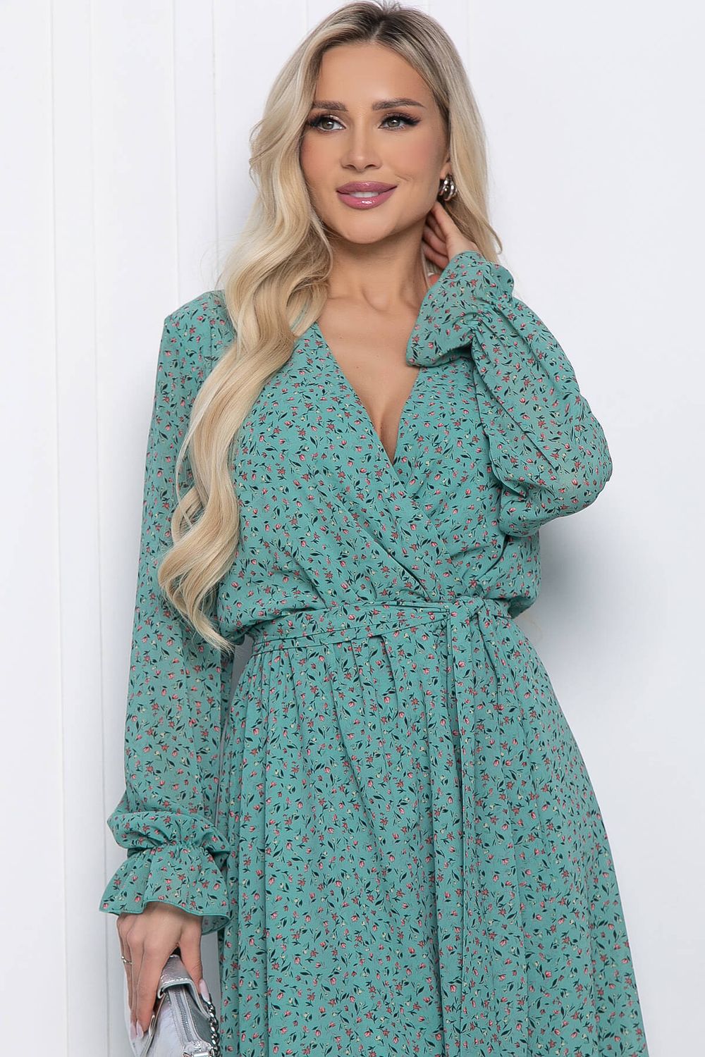 Платье "Весеннее настроение" (светло-зеленое) П10179 LT Collection