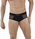 Черные полупрозрачные трусы-брифы Berna Brief (Размер: XL) (Цвет: черный)