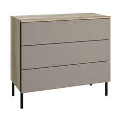 Комод для одежды с 3 ящиками Сиэтл, бежевый