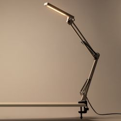 Настольный светильник ЭРА NLED-507-8W-W светодиодный на струбцине белый | Светодиодные настольные лампы