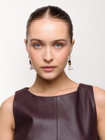 Серьги "Tiger's eye pearl rice"