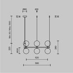 Подвесной светильник Maytoni MOD013PL-06BS1