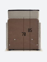 Кресло-кровать "Миник" с подлокотниками, купон Котенок в клубках