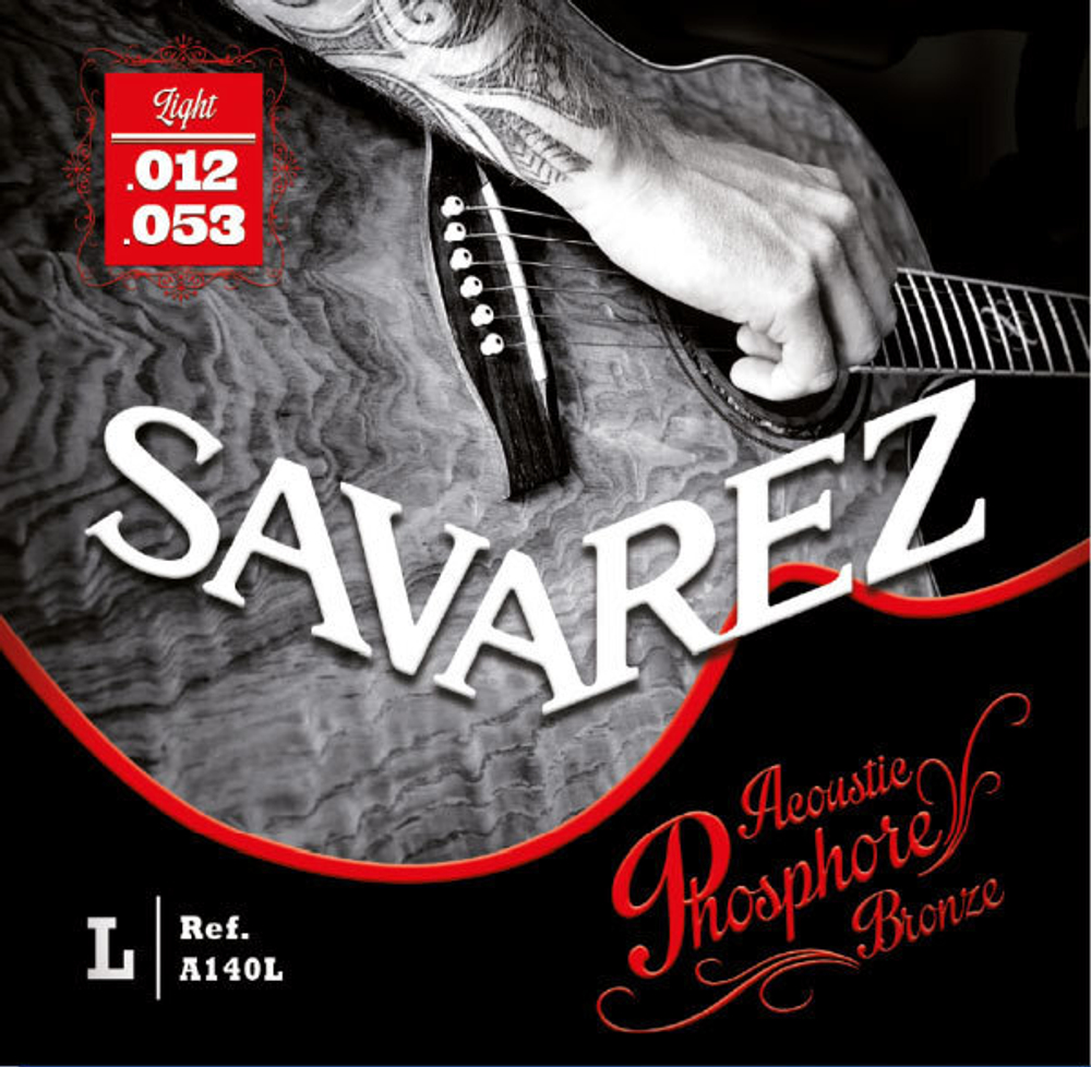 SAVAREZ A140L Light (12-16-24-32-42-53) Acoustic F. Bronze Струны для акустических гитар, легкого натяжения.